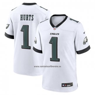 Camiseta NFL Game Philadelphia Eagles Jalen Hurts Blanco2