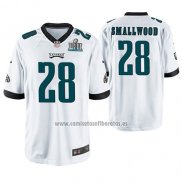 Camiseta NFL Game Philadelphia Eagles Wendell Smallwood Blanco Super Bowl Lii Champions