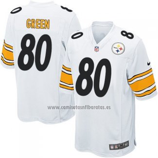 Camiseta NFL Game Pittsburgh Steelers Green Blanco