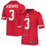 Camiseta NFL Game San Francisco 49ers C.j. Beathard 3 Rojo