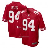 Camiseta NFL Game San Francisco 49ers Jordan Willis 94 Rojo