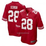 Camiseta NFL Game San Francisco 49ers Trey Sermon 28 Rojo