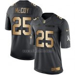 Camiseta NFL Gold Anthracite Buffalo Bills Mccoy Salute To Service 2016 Negro