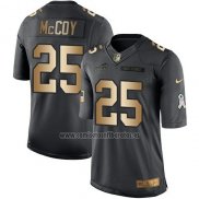 Camiseta NFL Gold Anthracite Buffalo Bills Mccoy Salute To Service 2016 Negro