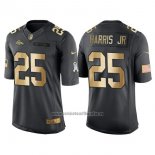 Camiseta NFL Gold Anthracite Denver Broncos Harris Jr Salute To Service 2016 Negro