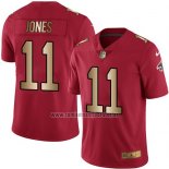 Camiseta NFL Gold Legend Atlanta Falcons Jones Rojo