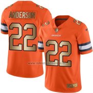 Camiseta NFL Gold Legend Denver Broncos Anderson Naranja