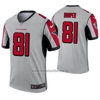 Camiseta NFL Legend Atlanta Falcons 81 Austin Hooper Inverted Gris