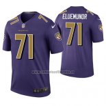 Camiseta NFL Legend Baltimore Ravens Jermaine Eluemunor Violeta Color Rush