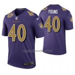 Camiseta NFL Legend Baltimore Ravens Kenny Young Violeta Color Rush