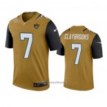 Camiseta NFL Legend Jacksonville Jaguars Chris Claybrooks Oro Color Rush