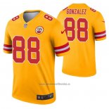 Camiseta NFL Legend Kansas City Chiefs Tony Gonzalez Inverted Oro