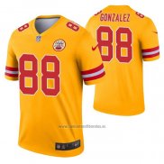 Camiseta NFL Legend Kansas City Chiefs Tony Gonzalez Inverted Oro