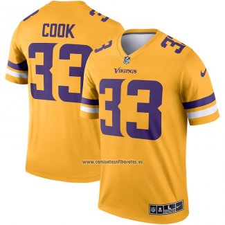 Camiseta NFL Legend Minnesota Vikings Dalvin Cook Inverted Oro