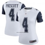 Camiseta NFL Legend Mujer Dallas Cowboys Dak Prescott Blanco Color Rush