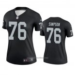 Camiseta NFL Legend Mujer Las Vegas Raiders John Simpson Negro