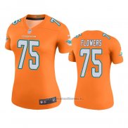 Camiseta NFL Legend Mujer Miami Dolphins Ereck Flowers Naranja Color Rush