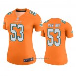 Camiseta NFL Legend Mujer Miami Dolphins Kyle Van Noy Naranja Color Rush