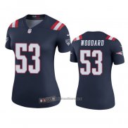 Camiseta NFL Legend Mujer New England Patriots Dustin Woodard Azul Color Rush