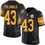 Camiseta NFL Legend Pittsburgh Steelers Polamalu Negro