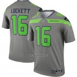Camiseta NFL Legend Seattle Seahawks Tyler Lockett Inverted Gris