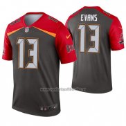 Camiseta NFL Legend Tampa Bay Buccaneers 13 Mike Evans Inverted Gris