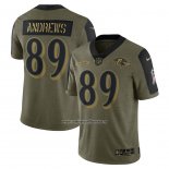 Camiseta NFL Limited Baltimore Ravens Mark Andrews 2021 Salute To Service Verde