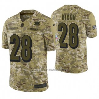 Camiseta NFL Limited Cincinnati Bengals Joe Mixon 2018 Salute To Service Camuflaje