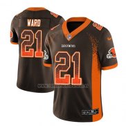 Camiseta NFL Limited Cleveland Browns Denzel Ward Marron 2018 Rush Drift Fashion