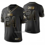 Camiseta NFL Limited Cleveland Browns Nick Chubb Golden Edition Negro