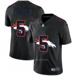 Camiseta NFL Limited Denver Broncos Flacco Logo Dual Overlap Negro