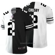 Camiseta NFL Limited Green Bay Packers Crosby White Black Split