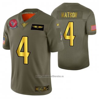 Camiseta NFL Limited Houston Texans Deshaun Watson 2019 Salute To Service Verde