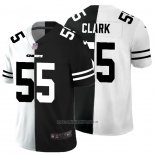 Camiseta NFL Limited Kansas City Chiefs 55 Clark White Black Split