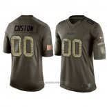 Camiseta NFL Limited Kansas City Chiefs Personalizada Salute To Service Verde2