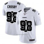 Camiseta NFL Limited Las Vegas Raiders Crosby Logo Dual Overlap Blanco