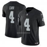 Camiseta NFL Limited Las Vegas Raiders Derek Carr Vapor F.U.S.E. Negro