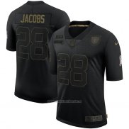 Camiseta NFL Limited Las Vegas Raiders Jacobs 2020 Salute To Service Negro