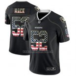 Camiseta NFL Limited Las Vegas Raiders Khalil Mack Negro 2018 USA Flag Fashion Color Rush
