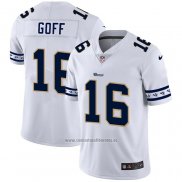 Camiseta NFL Limited Los Angeles Rams Goff Team Logo Fashion Blanco