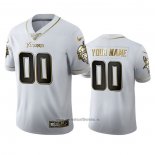 Camiseta NFL Limited Minnesota Vikings Personalizada Golden Edition Blanco