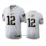 Camiseta NFL Limited New England Patriots Brady Golden Edition Blanco