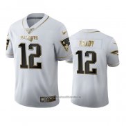 Camiseta NFL Limited New England Patriots Brady Golden Edition Blanco