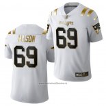 Camiseta NFL Limited New England Patriots Shaq Mason Golden Edition 2020 Blanco
