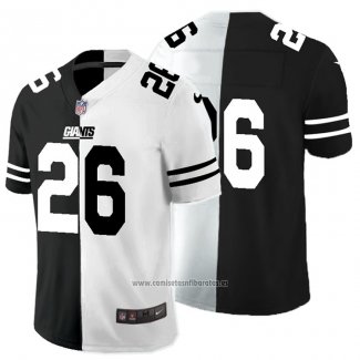 Camiseta NFL Limited New York Giants Barkley Black White Split