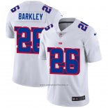 Camiseta NFL Limited New York Giants Barkley Logo Dual Overlap Blanco