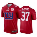 Camiseta NFL Limited New York Giants Shepard Big Logo Number Rojo