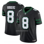 Camiseta NFL Limited New York Jets Aaron Rodgers Alterno Vapor F.U.S.E. Legacy Negro