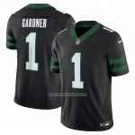 Camiseta NFL Limited New York Jets Ahmad Sauce Gardner Alterno Vapor F.U.S.E. Legacy Negro