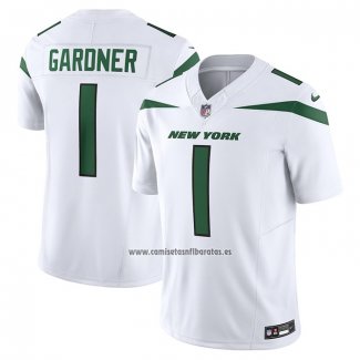 Camiseta NFL Limited New York Jets Ahmad Sauce Gardner Vapor F.U.S.E. Blanco